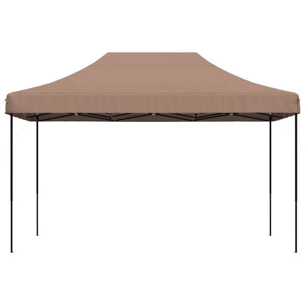 vidaXL Pop-Up hopfällbart partytält 440x292x315 cm brun
