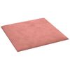 vidaXL V&auml;ggs&auml;nggavel 12 pcs Rosa 30 x 30 cm Sammet