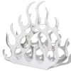 vidaXL Vinst&auml;ll f&ouml;r 11 flaskor aluminium silver