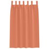 vidaXL M&ouml;rkl&auml;ggningsgardiner med Ringar 2 pcs Terracotta 175 x 140 cm