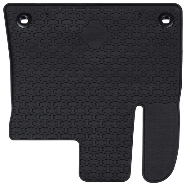 vidaXL Bilmatta 4 pcs Svart Gummi