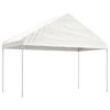 vidaXL Paviljong med tak vit 17,84x4,08x3,22 m polyeten
