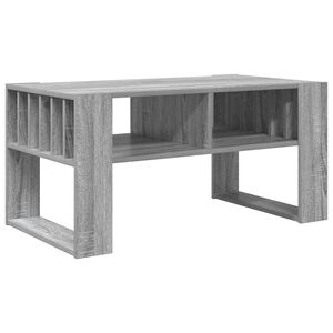vidaXL Kaffeebord Gr&aring; Sonoma 92 x 49,5 x 45 cm Konstruerat tr&auml;