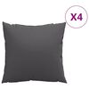 vidaXL Soffkuddar 4 st antracit 50x50 cm tyg