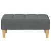 vidaXL Fotpall mörkgrå 77x55x31 cm tyg