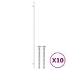 vidaXL Sk&aring;phandtag 10 st silver 480 mm rostfritt st&aring;l