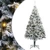 vidaXL Konstgjord f&ouml;rbelyst julgran med 300 LED-lampor Gr&ouml;n 400 cm PVC