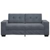 vidaXL Loveseat soffa m&ouml;rkgr&aring; 180x77x82 cm sammet