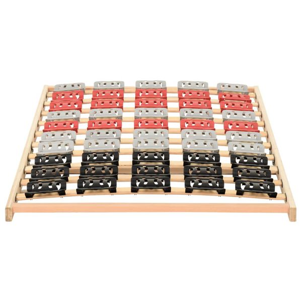 vidaXL Sängram med 12 ribbor och stöd 120x200 cm