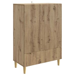 vidaXL Sideboard med l&aring;da Artisan-ek 66 x 34,5 x 95 cm Konstruerat tr&auml;