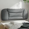 vidaXL Headboard Cushion "Hvar" Light Grey 100 cm Fabric