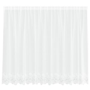 vidaXL Spetsgardin Vit 180 x 300 cm Polyester