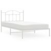 vidaXL S&auml;ngram med huvudgavel metall vit 107x203 cm