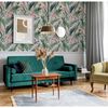 DUTCH WALLCOVERINGS Tapet Lush Tropical rosa och bl&aring;