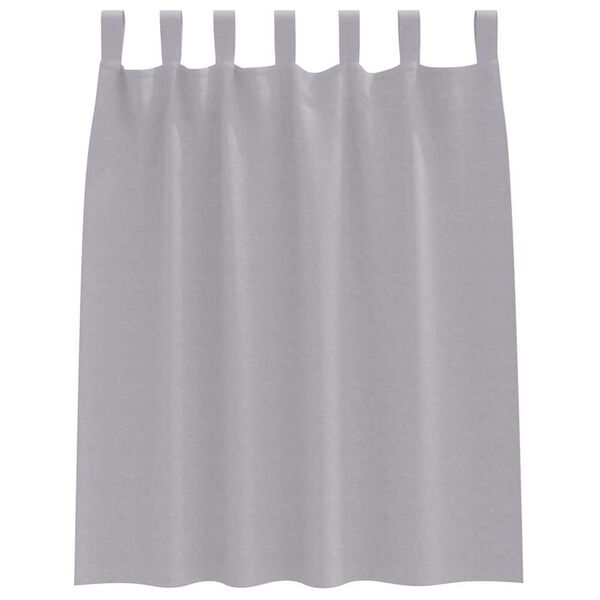 vidaXL M&ouml;rkl&auml;ggningsgardiner med Ringar 2 pcs Metallgr&aring; 140 x 140 cm