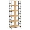 vidaXL Bokhylla sonoma-ek 78,5x33x188,5 cm konstruerat tr&auml;