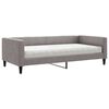 vidaXL Dagb&auml;dd med madrass taupe 100x200 cm tyg