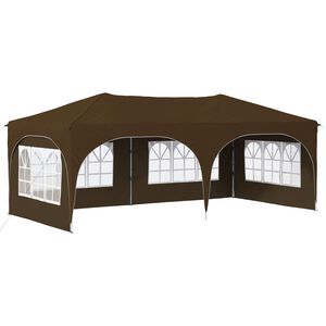 vidaXL Pop-up Partyt&auml;lt Taupe 575 x 288 x 245 cm Oxford Tyg