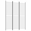 vidaXL Rumsavdelare 3 paneler vit 150x200 cm tyg