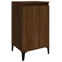 vidaXL Sängbord rökfärgad brun ek 40x35x70 cm konstruerat trä