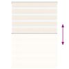 vidaXL Rullgardin zebra 115x100 cm tyg bredd 110,9 cm polyester