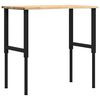 vidaXL Arbetsb&auml;nk 100x60x(71,5-98) cm massiv ek