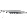 vidaXL Manuell utdragbar markis med LED-lampor 2,5 x 2 m