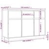 vidaXL Sk&auml;nk 110x36x75 cm massiv furu