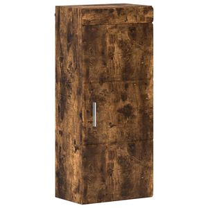 vidaXL Badrumsv&auml;ggsk&aring;p TULUM R&ouml;kt ek 37 x 24,5 x 86 cm Konstruerat tr&auml;