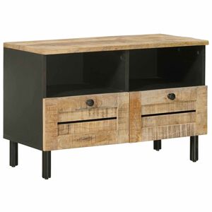 vidaXL F&ouml;rvaringssk&aring;p Naturlig 70 x 33 x 46 cm Massivt mangotr&auml;