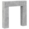 vidaXL Eldstadsram Betonggr&aring; 102 x 18 x 100,5 cm Konstruerat tr&auml;