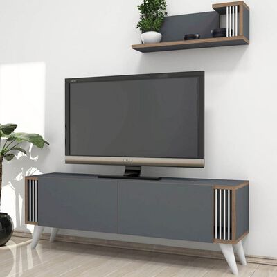 Homemania TV-bänk Nicol 120x31x42 cm antracit
