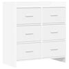 vidaXL Sideboard Vit 75 x 33 x 80 cm Konstruerat tr&auml;