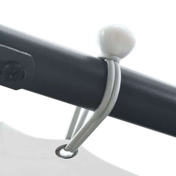 vidaXL Paviljong 3x3x2,6 m vit 180 g/m²