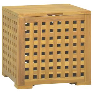 vidaXL F&ouml;rvaringsl&aring;da 40x40x40 cm massiv teak