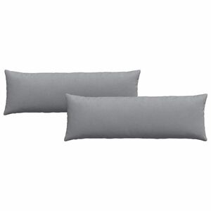 vidaXL Sofakuddar 2 pcs Ljusgr&aring; 120 x 40 cm tyg