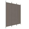 vidaXL Rumsavdelare 3 paneler antracit 150x220 cm tyg