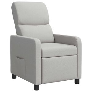vidaXL Recliner Moln Gr&aring; Tyg