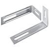 vidaXL Anti-tipp f&auml;ste Enf&auml;rgad 2 pcs Silver 74,5 x 15 x 32 mm J&auml;rn