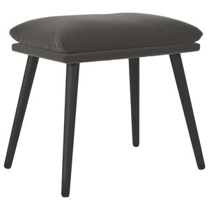 vidaXL Fotpall m&ouml;rkgr&aring; 45x29,5x35 cm sammet