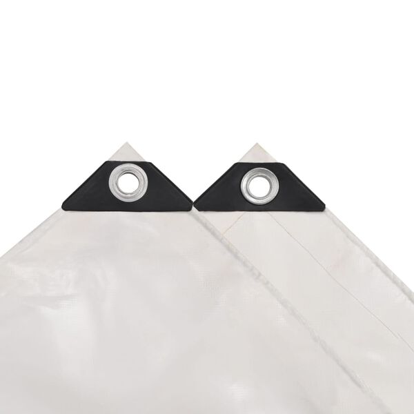 vidaXL Presenning 650 g/m² 1,5x10 m vit