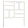 vidaXL S&auml;nggavel vit 96x4x104 cm massiv furu