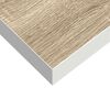 vidaXL Sv&auml;vande v&auml;gghyllor 2 st ek och vit 23x23,5x3,8 cm MDF