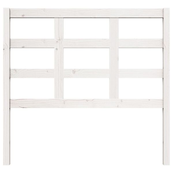 vidaXL S&auml;nggavel vit 105,5x4x100 cm massiv furu