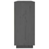 vidaXL Skåp grå 120x35x80 cm massiv furu
