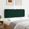 vidaXL Headboard Cushion Dark Green 140 cm Velvet