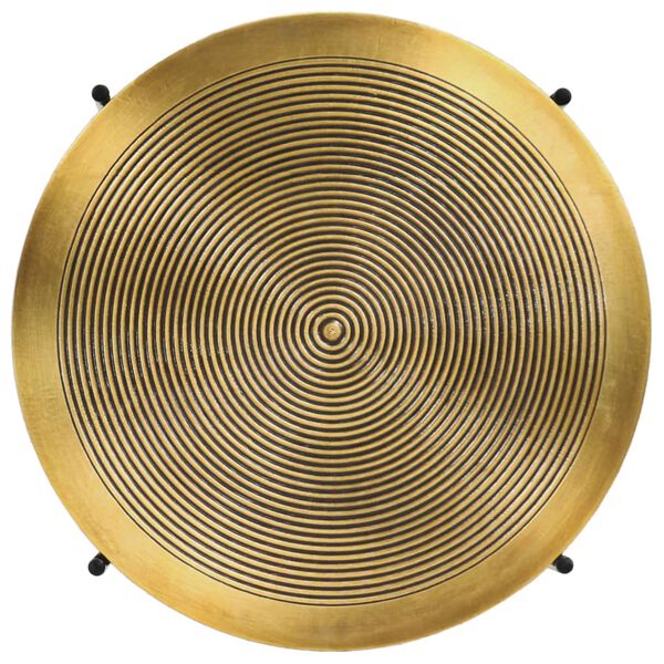 vidaXL Bord set 2 delar mässingsbelagd MDF