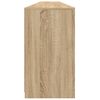 vidaXL Skänk med LED-belysning sonoma-ek 283x37x67 cm