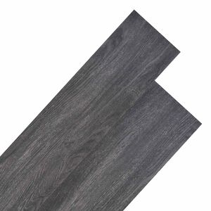 vidaXL Golvplankor Svart och Vitt 5,26 m&sup2; 18 st PVC