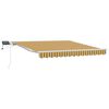 vidaXL Utdragbar markis Flerf&auml;rgsdesign 350 x 250 cm Duk och Aluminium